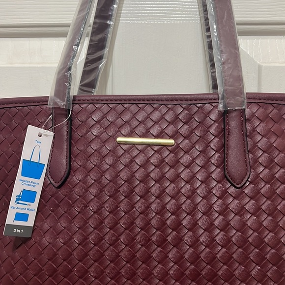 Burgundy 3pc set - Picture 3 of 10